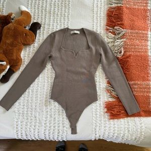 Abercrombie & Fitch Long-sleeve sweater bodysuit